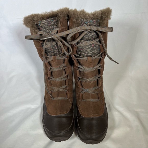 🎉HP🎉 The North Face Nuptse Purna Waterproof Faux Fur Trim Winter Boots 7 EUC - Picture 5 of 12